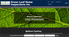 Desktop Screenshot of greenleafhomeinspections.com